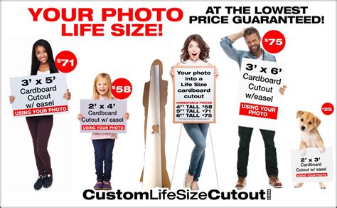 cheap cardboard cutouts.